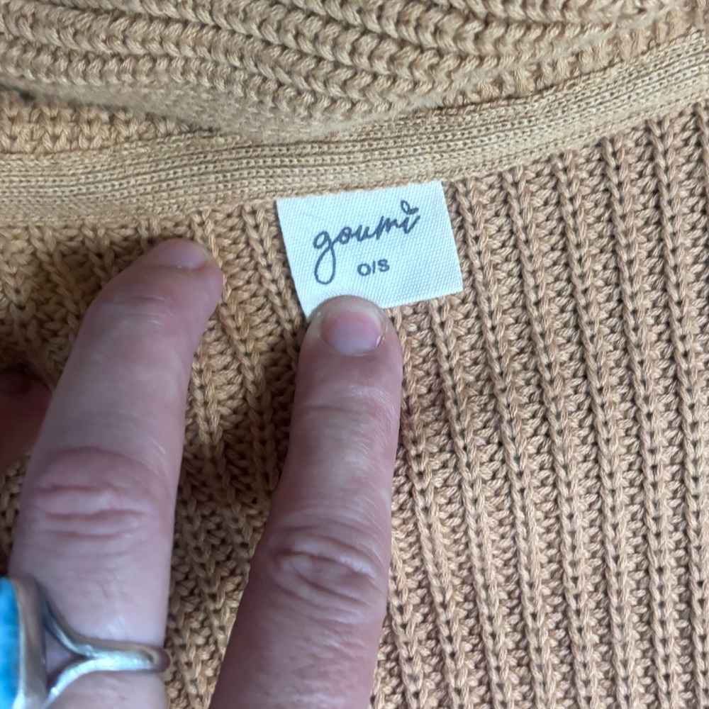 Goumi Kids Full length hooded cardigan-acorn - Picture 4 of 6